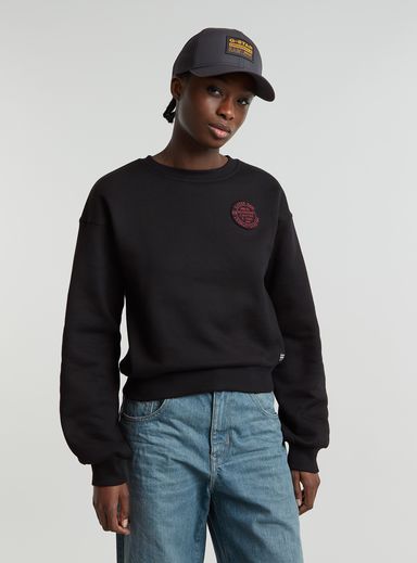 Circle Graphic Loose Sweater